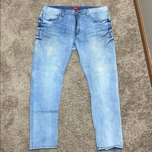 GUESS men’s skinny blue jeans